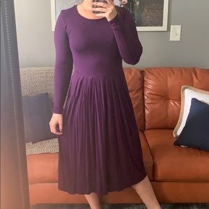 Reborn J - Purple Midi Dress